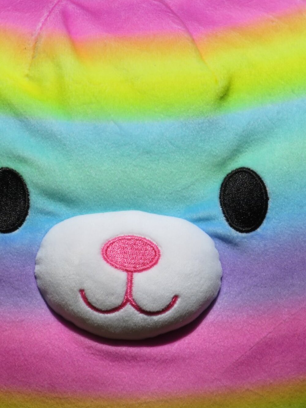 Build-A-Bear Rainbow Tie-Dye Squish Plush | 12" Holographic Ear Bear | EUC MINT - Picture 7 of 7